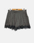 Polka Dot High-Waisted Shorts with Lace Trim